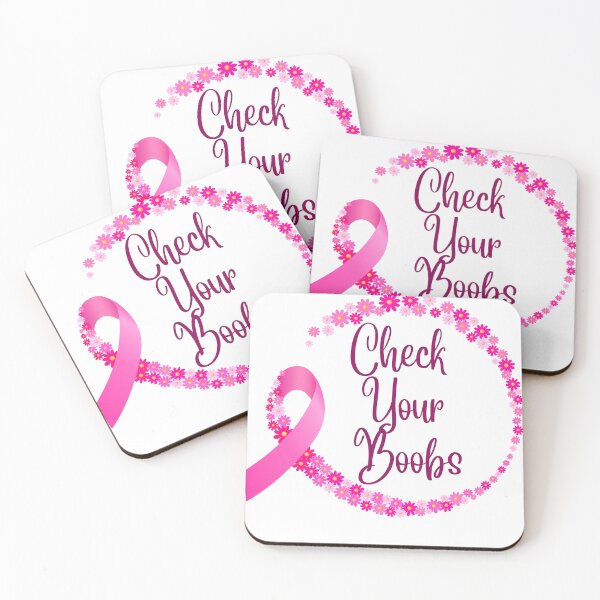 Item preview, Check Your Boobs Pink Design designed and sold by suescircus.