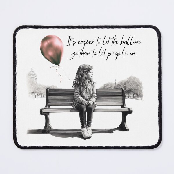 Item preview, It's easier to let the balloon go than to let people in designed and sold by The Art of Kkatarynka.