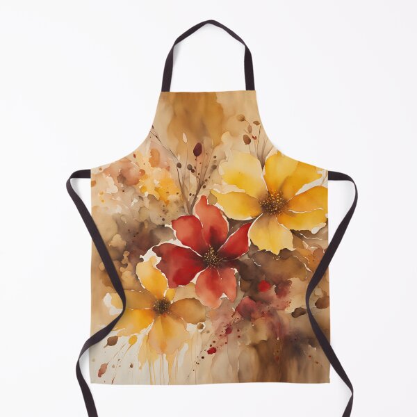 Item preview, Elegant Florals Pattern Romantic Gold Burgundy Autumn Colors, Fall Vibes, Pattern Watercolor designed and sold by KolorellaS.