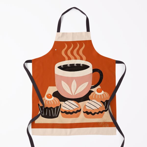 Item preview, Hot coffee with pastries designed and sold by AhArtMe.