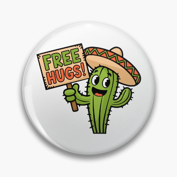 Item preview, Free Hugs! Cute Cactus Pun designed and sold by PMCreative.