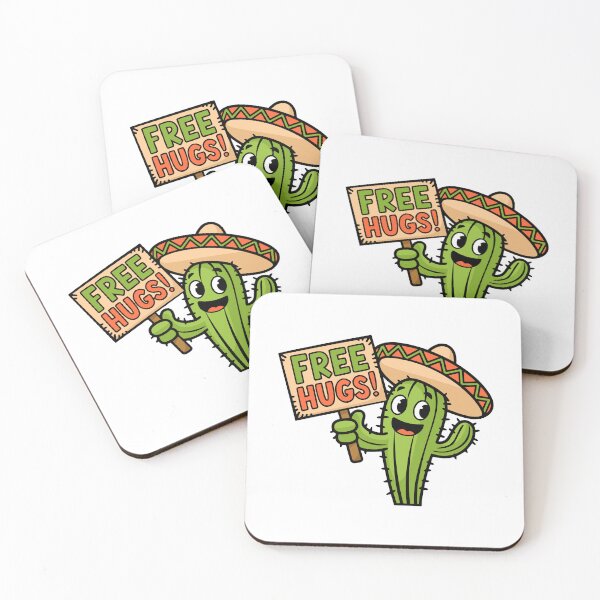 Item preview, Free Hugs! Cute Cactus Pun designed and sold by PMCreative.