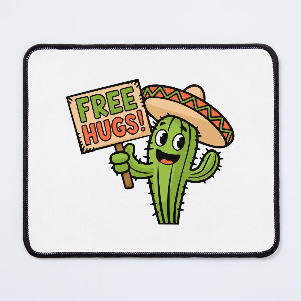 Item preview, Free Hugs! Cute Cactus Pun designed and sold by PMCreative.
