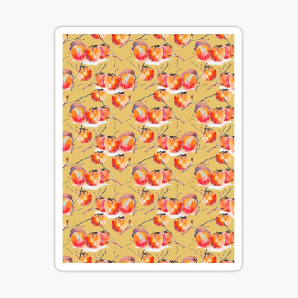 Vista previa del artículo con la obra «Acuarela de caqui hecha a mano sobre fondo beige ocre», diseñado y vendido por Alessandro Remo Mazzoni Remotextiles.