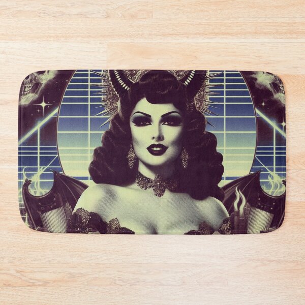Item preview, Synthwave Devil Woman designed and sold by PulpVintage.