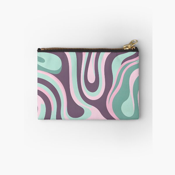 Item preview, Retro Modern Groovy Fluid Wavy Pattern, Pink, Mint designed and sold by Prints and Lifestyle.