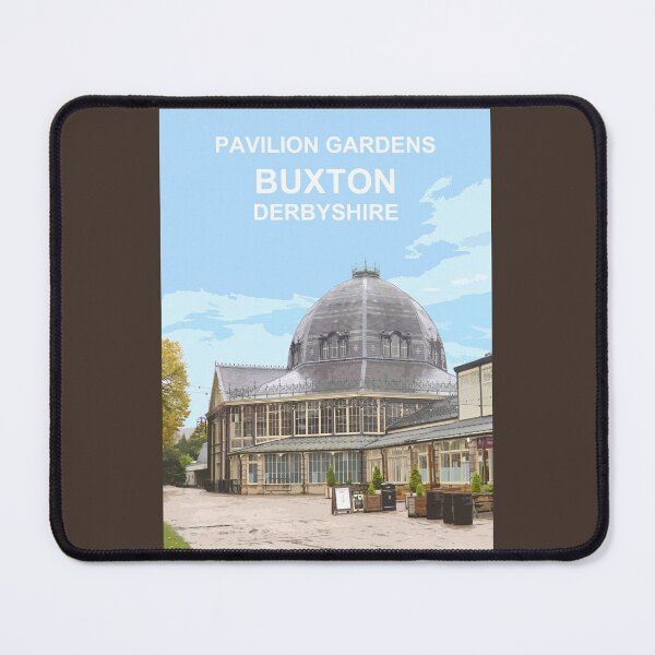 Item preview, Buxton Pavilion Gardens Derbyshire Peak District Travel location poster designed and sold by BarbaraGlebska.