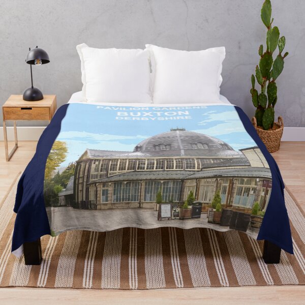 Item preview, Buxton Pavilion Gardens Derbyshire Peak District Travel location poster designed and sold by BarbaraGlebska.