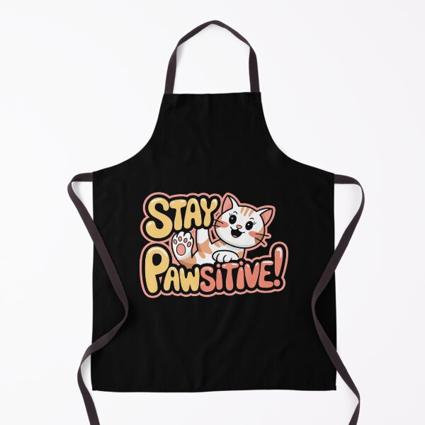 Item preview, Cute Cat Stay Pawsitive Positive Message for Pet Lovers designed and sold by w1ckerman.