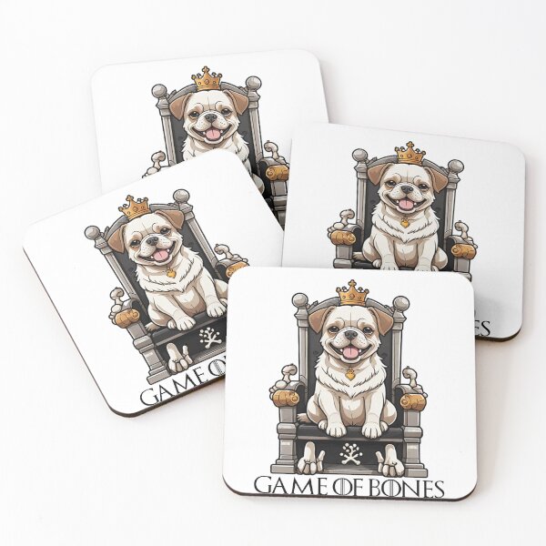 Item preview, Kawaii Puppy on the Throne: "Game of Bones" Parody designed and sold by SketchOnScreen.