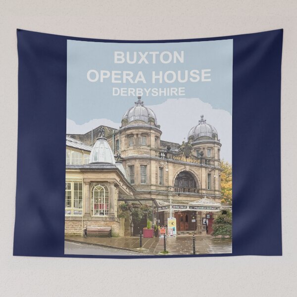 Item preview, Buxton Opera House Derbyshire Peak District Travel location poster designed and sold by BarbaraGlebska.