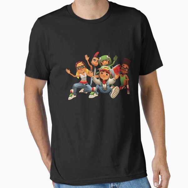 SUPERSUB ♥ Doodle Swayber Short Sleeve T-Shirt Amazon.com: Subway Surfers | Street Art T-Shirt for Men