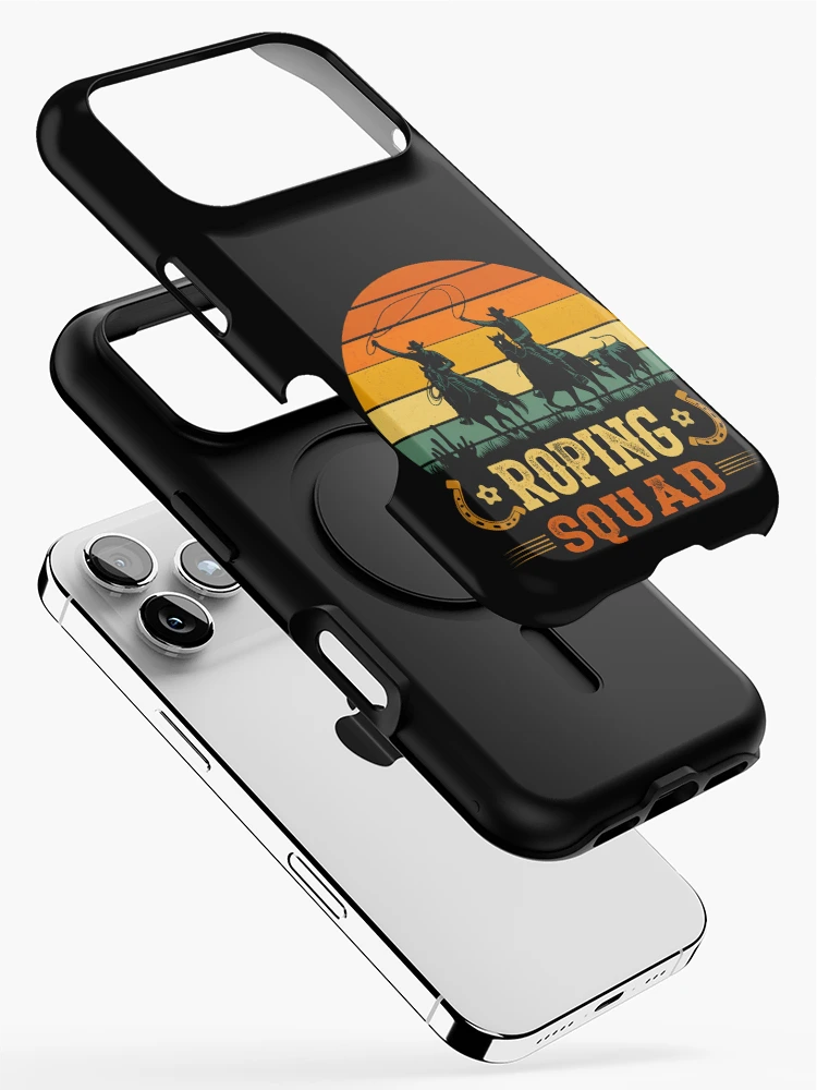 Thumbnail 2 of 4, iPhone Case, Colorful Rustic Roping Squad designed and sold by AlienOccupation.