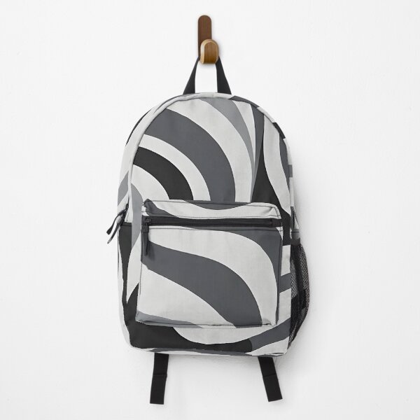 Item preview, Retro Modern Groovy Fluid Wavy Pattern, Black, Gray designed and sold by Prints and Lifestyle.