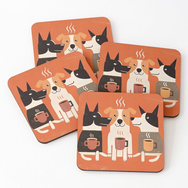 Item preview, Dogs coffee fans designed and sold by AhArtMe.