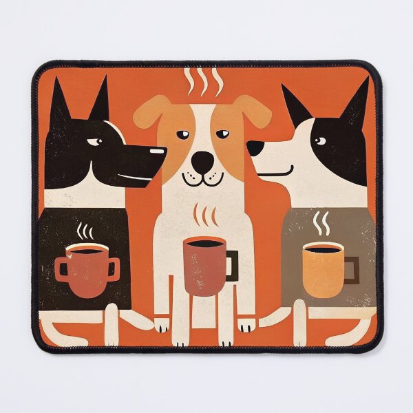 Item preview, Dogs coffee fans designed and sold by AhArtMe.