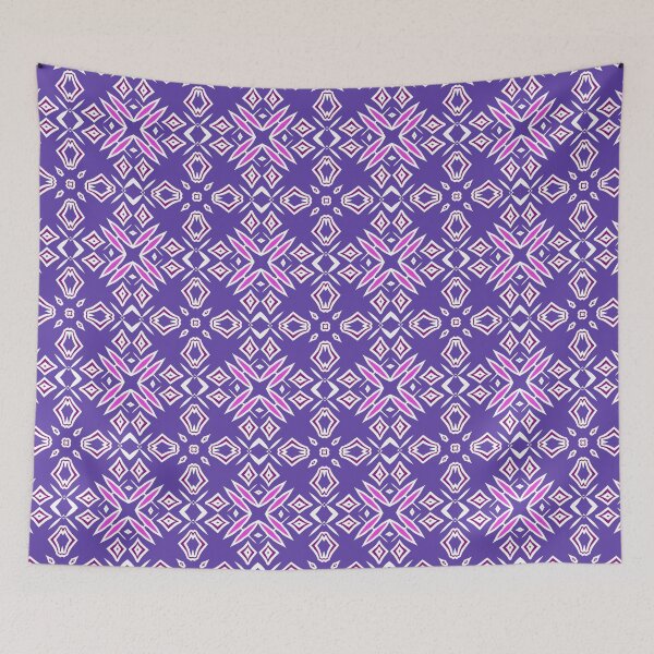 Item preview,  Blue and Pink Abstract Mosaic 6 designed and sold by AneissPiaf.