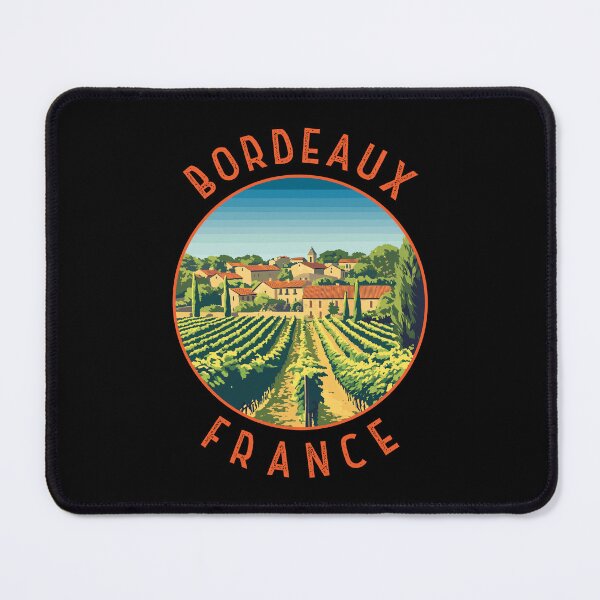 Item preview, Bordeaux France Retro Distressed Circle designed and sold by KrisSidDesigns.