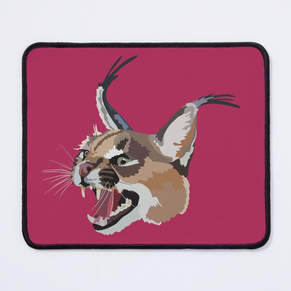 Item preview, C is for Caracal ,Caracal – Elegant Wild Cat of Africa and Asia Illustration designed and sold by PrettylittlepastelUk.