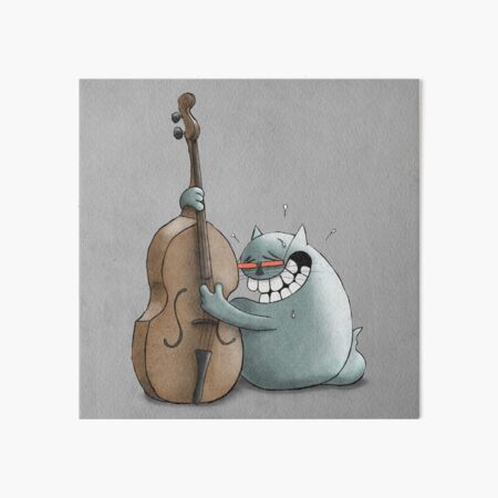 Jazz Cat Art Board Print