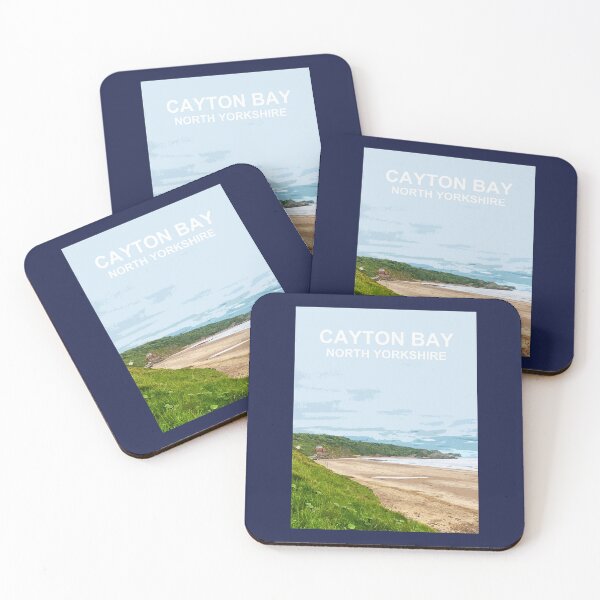 Item preview, Cayton Bay North Yorkshire Scarborough Travel location poster designed and sold by BarbaraGlebska.