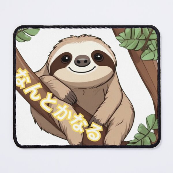 Item preview, Nantoka Naru 'It'll Work Out' Sticker – Kawaii Japanese Motivational Quote for Laptops, Water Bottles, and Journals Yellow designed and sold by MarkLines.