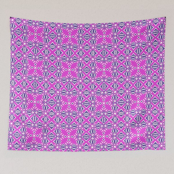 Item preview, Blue and Pink Abstract Mosaic 10 designed and sold by AneissPiaf.