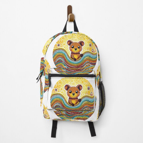 Item preview, Vibrant Animal Artwork - cute smiling fluffy Quokka designed and sold by FOLK ART FUSION.