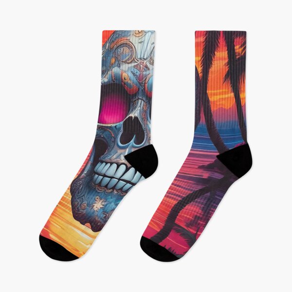 Item preview, Sunrise Skull designed and sold by MatrixTattoo.