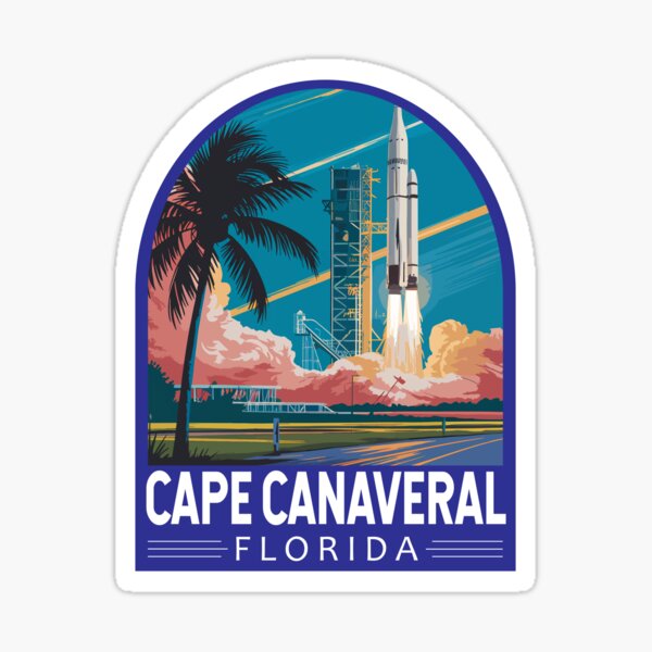 Item preview,  Cape Canaveral Florida Travel Art Emblem designed and sold by KrisSidDesigns.