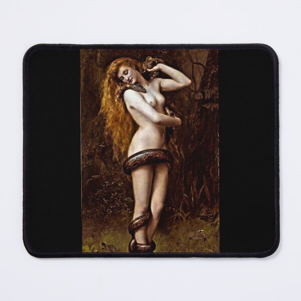 Item preview, Lilith by John Collier - Vintage Painting for Home Decor and T-Shirt Design designed and sold by Earth Nature Creations.