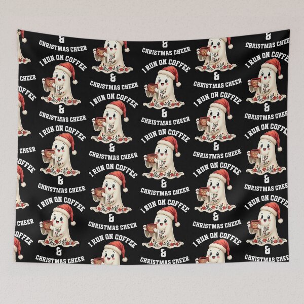 Item preview, I Run on Coffee & Christmas Cheer designed and sold by SpeakingPrint2.
