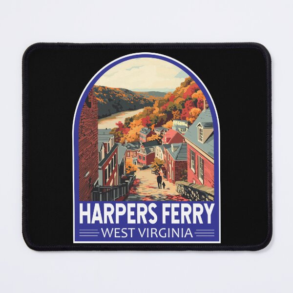 Item preview, Harpers Ferry West Virginia Travel Art Emblem designed and sold by KrisSidDesigns.