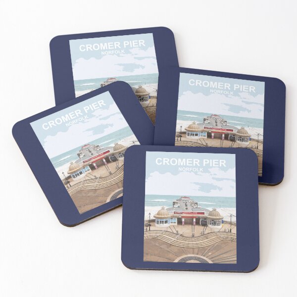 Item preview, Cromer Pier Norfolk Travel poster Sea Palling designed and sold by BarbaraGlebska.