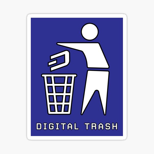Dash is Digital Trash Sticker