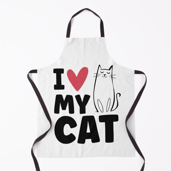 Item preview, I Love My Cat Pet Minimalist Kitty Outline Design designed and sold by Infinitee8hirts.