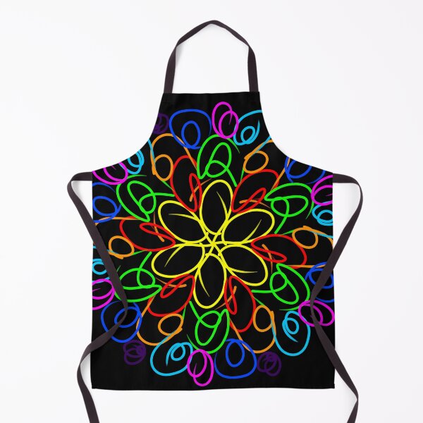 Item preview, Rainbow colors abstract flower design designed and sold by Stefrait-7.