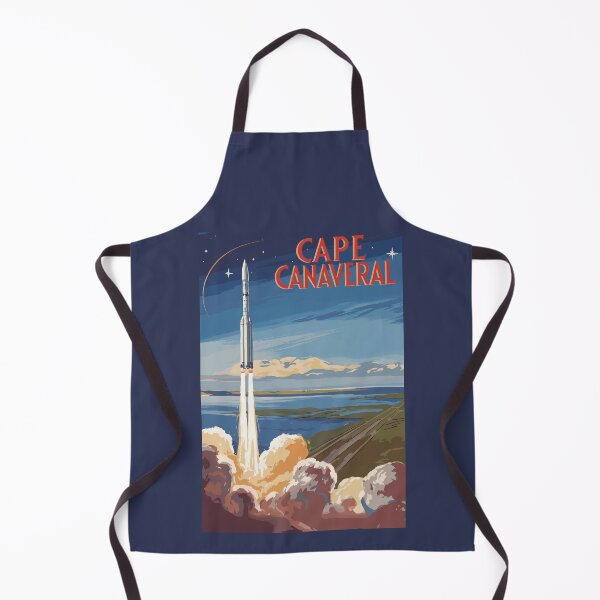 Item preview, Cape Canaveral Florida Painterly Travel Art Vintage designed and sold by KrisSidDesigns.