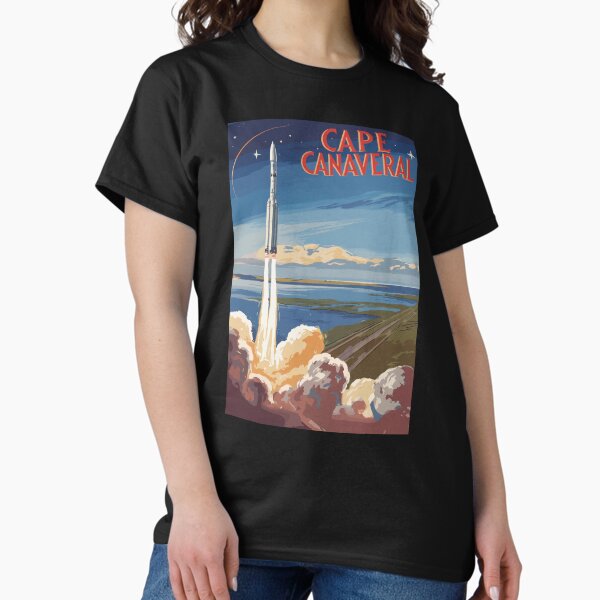 Item preview,  Cape Canaveral Florida Painterly Travel Art Vintage designed and sold by KrisSidDesigns.