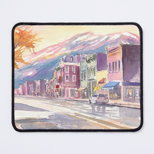 Item preview, Durango Colorado Main Street Scene in Late Autumn designed and sold by artshop77.