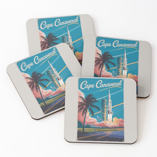 Item preview,  Cape Canaveral Florida Illustration Travel Art Vintage designed and sold by KrisSidDesigns.