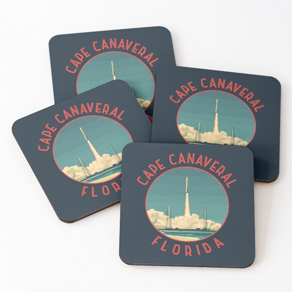 Item preview, Cape Canaveral Florida Retro Distressed Circle designed and sold by KrisSidDesigns.