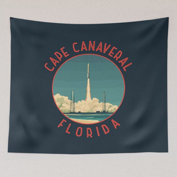 Item preview, Cape Canaveral Florida Retro Distressed Circle designed and sold by KrisSidDesigns.
