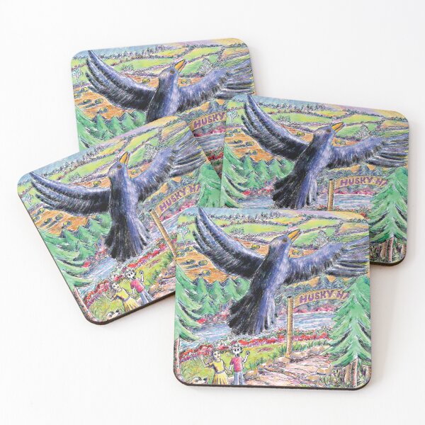 Item preview, Crow Flies Away into the Sunset designed and sold by TikabooTales.