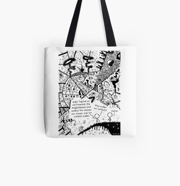 Potential - islieb-Zeichnung Allover-Print Tote Bag