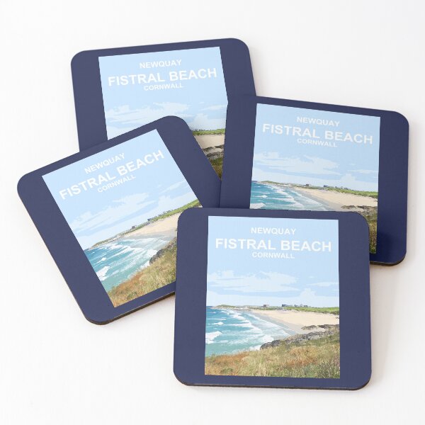 Item preview, Fistral Beach Cornwall. Cornish gift Kernow Travel location poster. Newquay designed and sold by BarbaraGlebska.