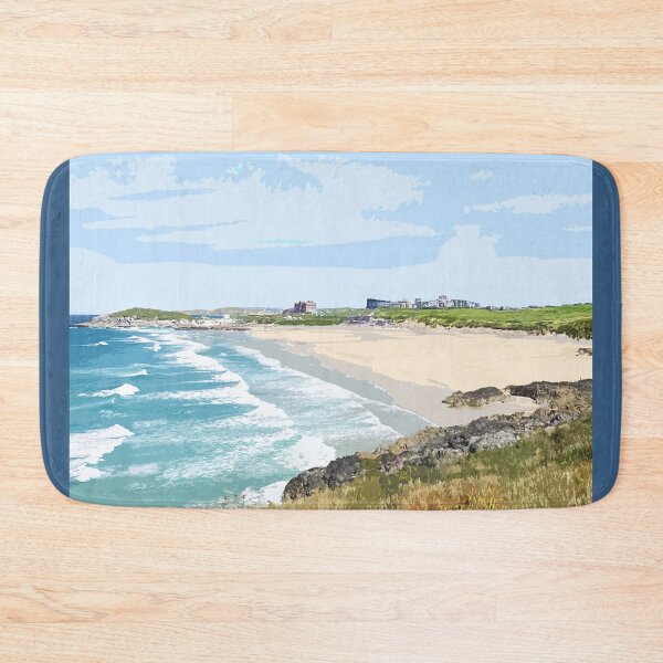 Item preview, Fistral Beach Cornwall. Cornish gift Kernow Travel location poster. Newquay designed and sold by BarbaraGlebska.