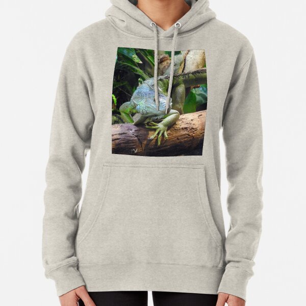 Green Iguana Pullover Hoodie