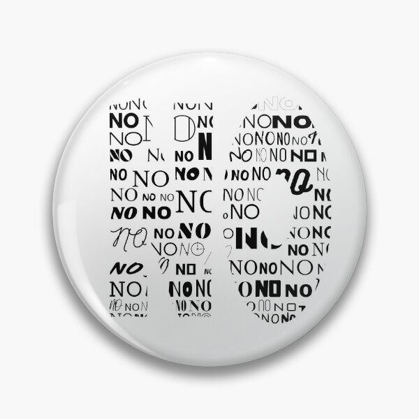 Item preview, The Typography of Protest: Bold 'NO' Made of Smaller 'NO's designed and sold by NudnaGrafika.