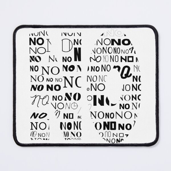 Item preview, The Typography of Protest: Bold 'NO' Made of Smaller 'NO's designed and sold by NudnaGrafika.